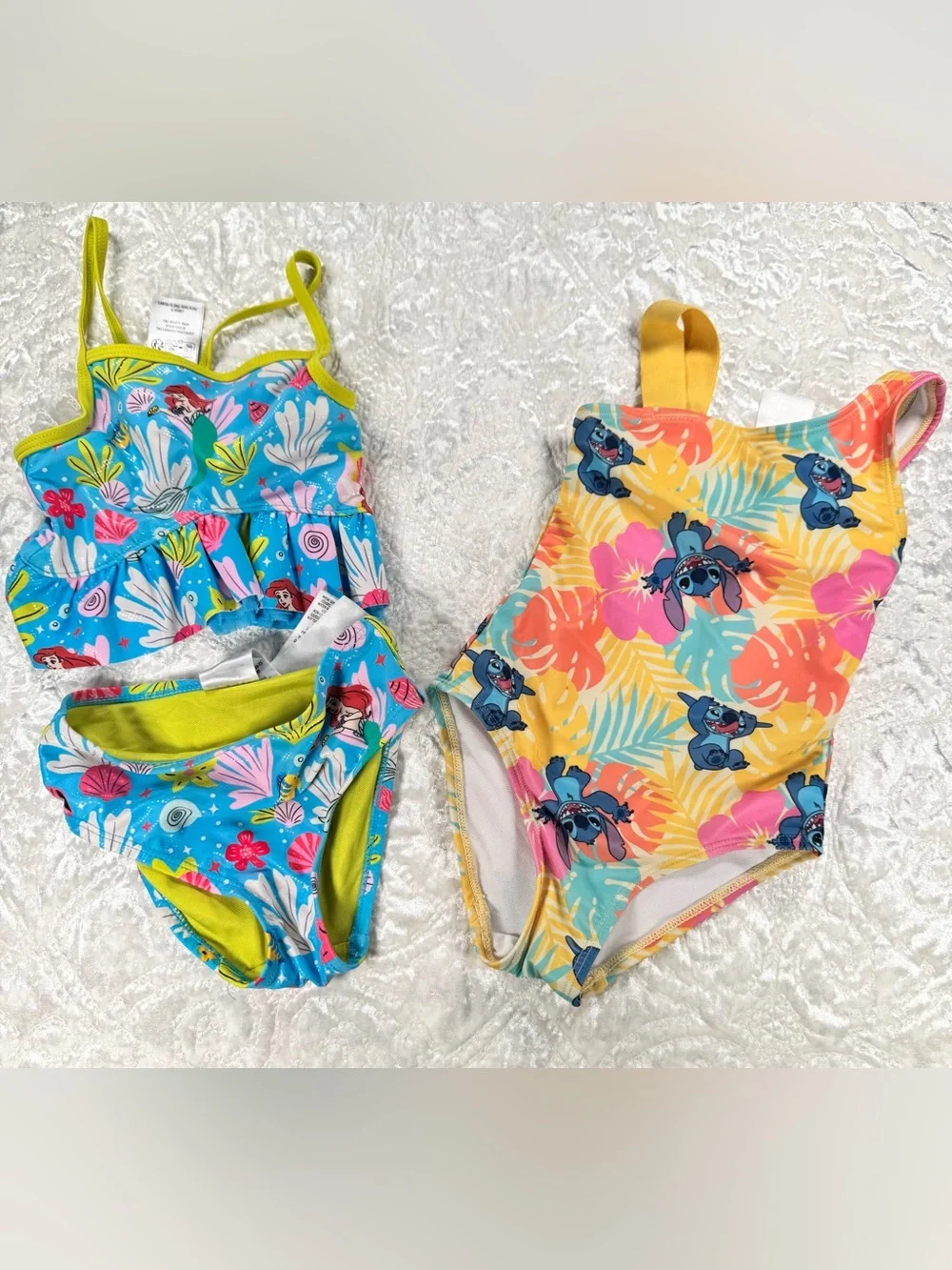 Disney Little Mermaid Tankini and Stitch Swimsuit